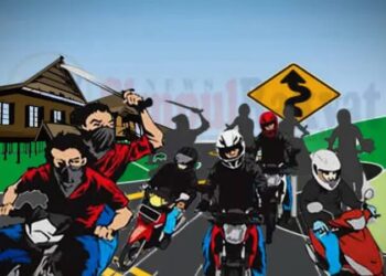 Geng Motor Kembali Berulah, Seorang Pemuda di Selajambe Jadi Korban Pembacokan