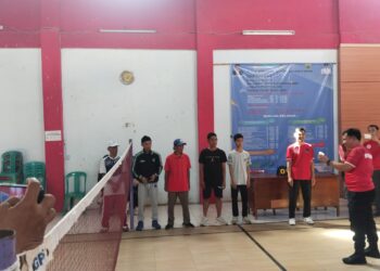 Meriahkan HUT Bhayangkara ke-78, Polsek Warungkondang Gelar Turnamen Bulutangkis