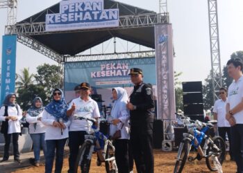 Fasilitasi Masyarakat, Dinkes Gelar Pekan Kesehatan di Lapang Ciherang