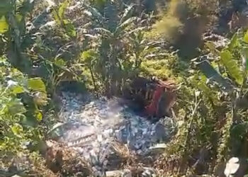 Truk Bermuatan Bata Hebel Terjun ke Sungai Cikundul, Sopir Selamat karena Meloncat