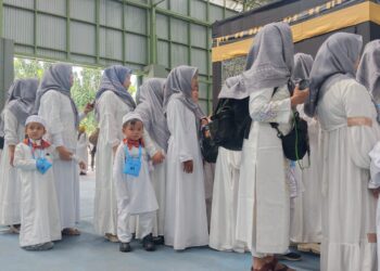 Ribuan Siswa PAUD se-Kecamatan Cugenang Antusias Ikuti Simulasi Manasik Haji