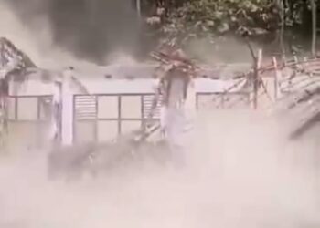 Baru Dua Tahun Berdiri, Bangunan Ruang Laboratorium SMPN 3 Tanggeung Roboh