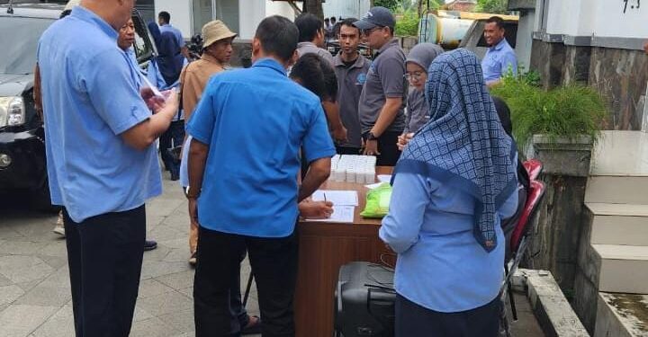 BNNK Cianjur Datangi Kantor Perumdam Tirta Mukti, Tes Urine Narkotika Semua Pegawai
