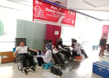 Puluhan Karyawan RSUD Sayang Cianjur Donor Darah, Hasilkan 37 Kantong
