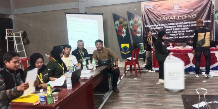 Paslon Nomor 2 Dominasi Perolehan Suara di Kecamatan Warungkondang