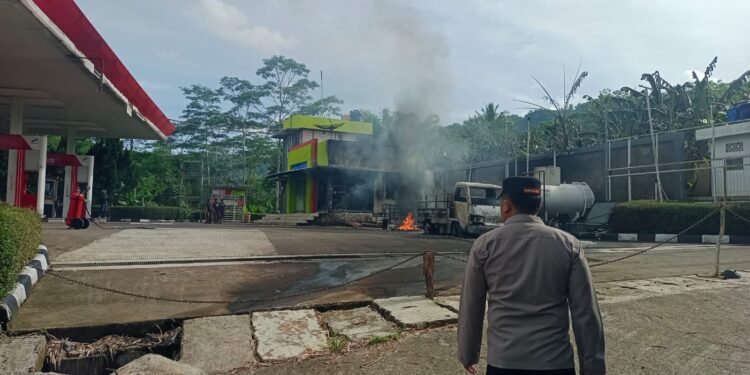 Empat Orang Pegawai SPBU Tanggeung jadi Korban Kebakaran, Satu Orang Alami Luka Bakar Berat