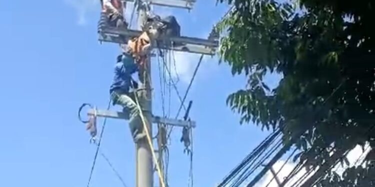Dua Orang Petugas PLN Cianjur Tersengat Listrik, Alami Luka Bakar